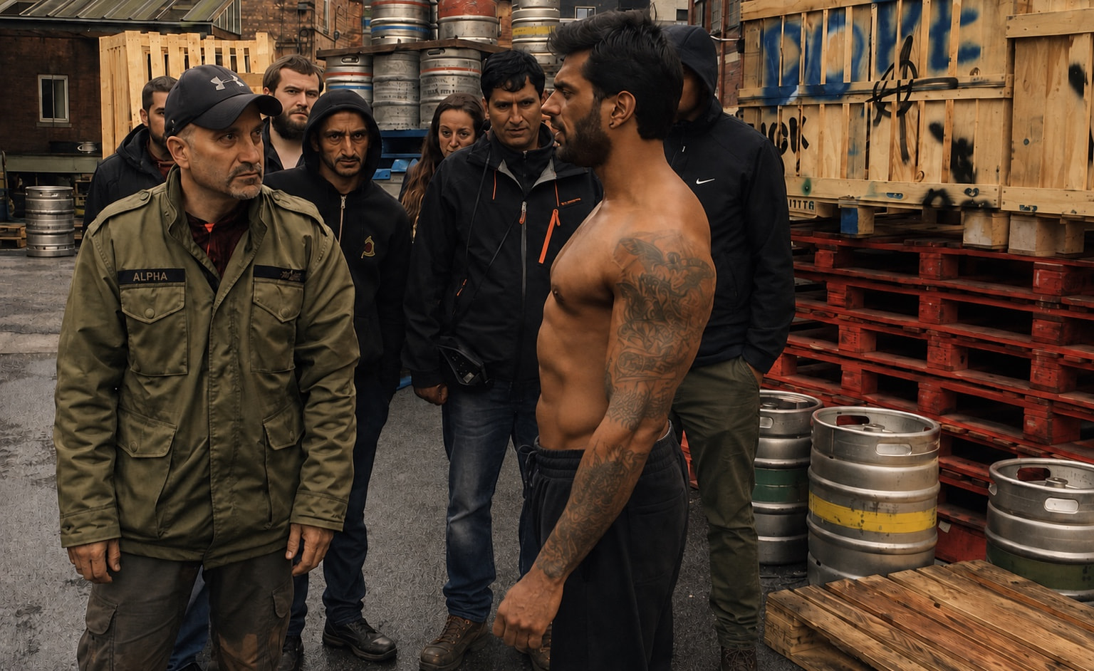 Peter discussing action with a performer