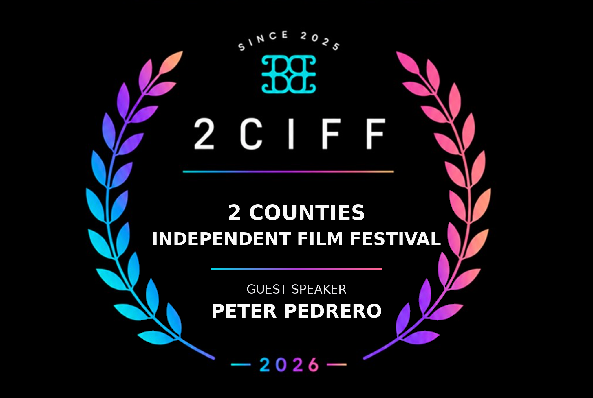 2 Counties Independent Film Festival 2026 — Peter Pedrero, guest speaker