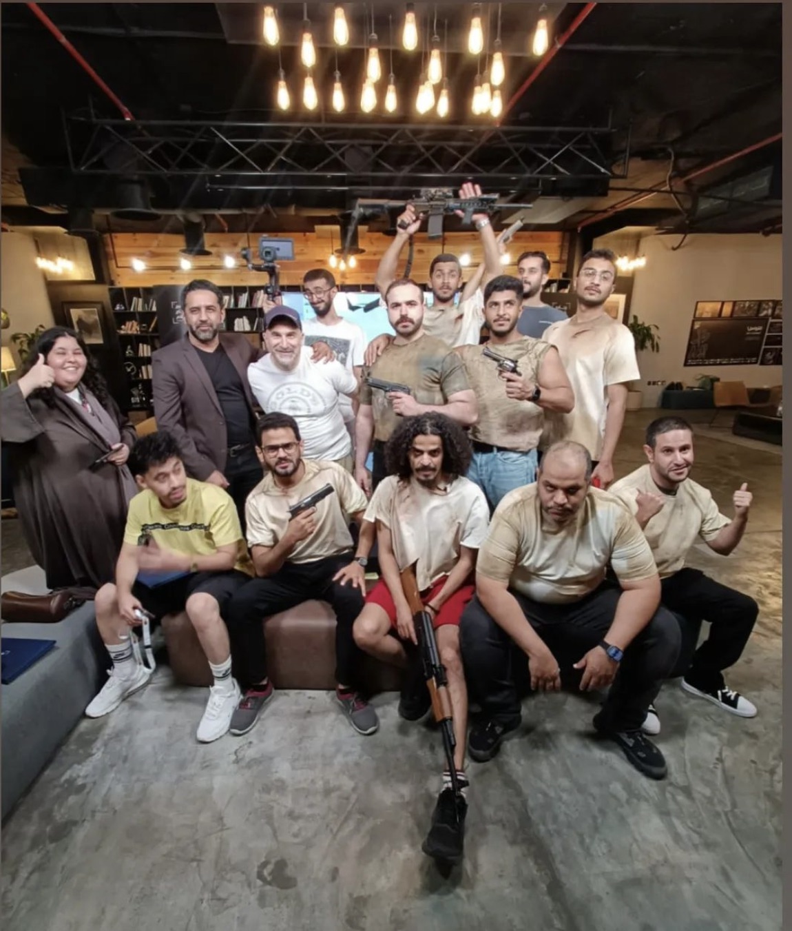 Peter Pedrero with participants from the Saudi Film Commission Filmmakers Program
