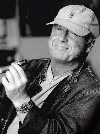 Black-and-white portrait of Tony Scott