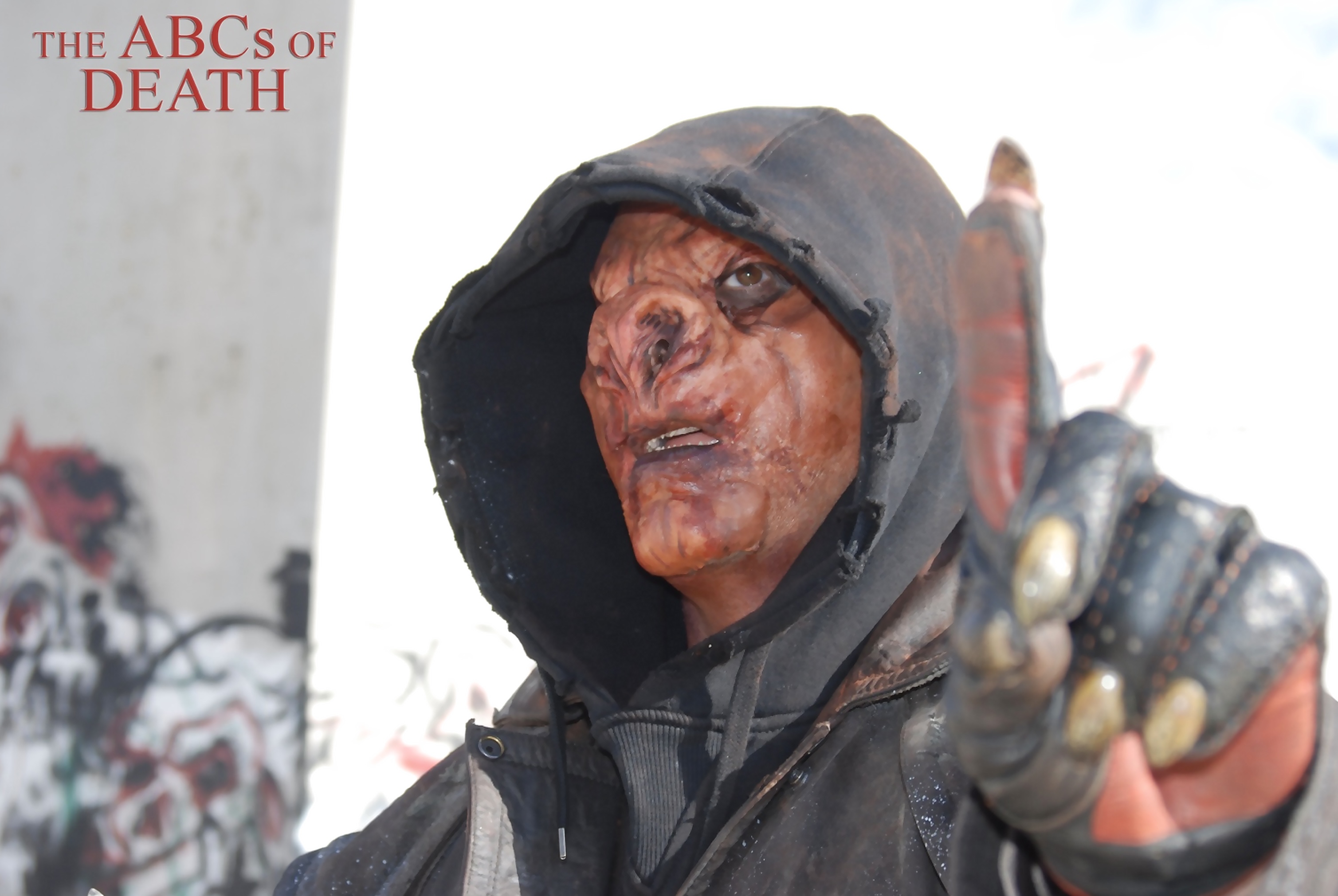 Peter Pedrero in creature prosthetics for The ABCs of Death